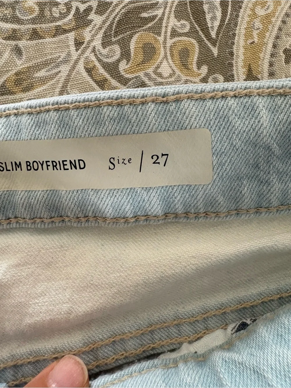 Pilcro and the Letterpress Light Wash Denim Shorts with Floral Print - Picture 4 of 6